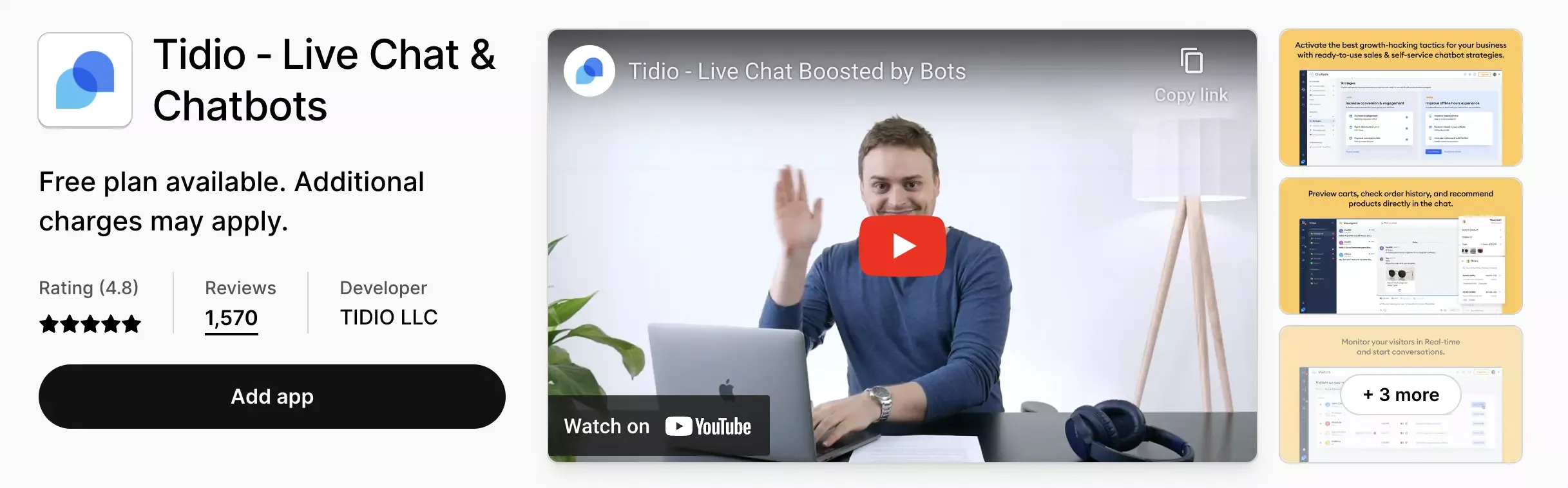 tidio shopify app