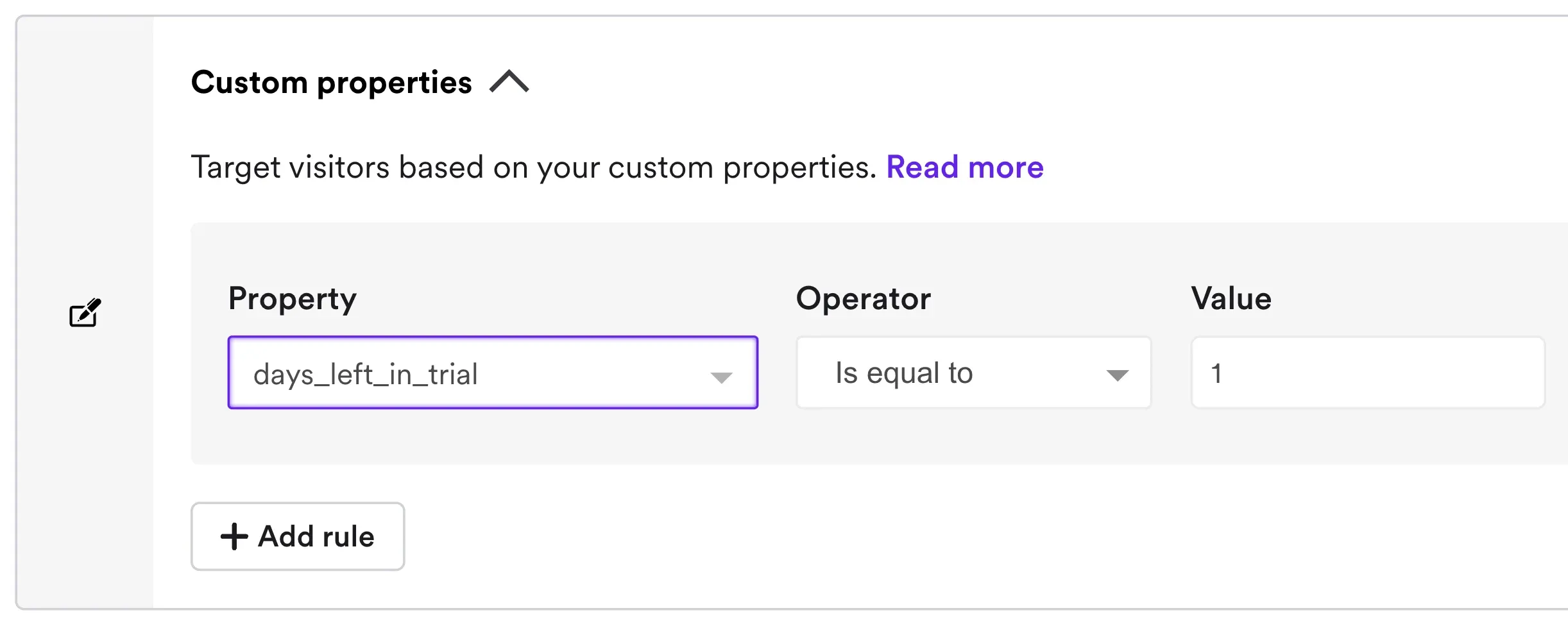 adding targeting property