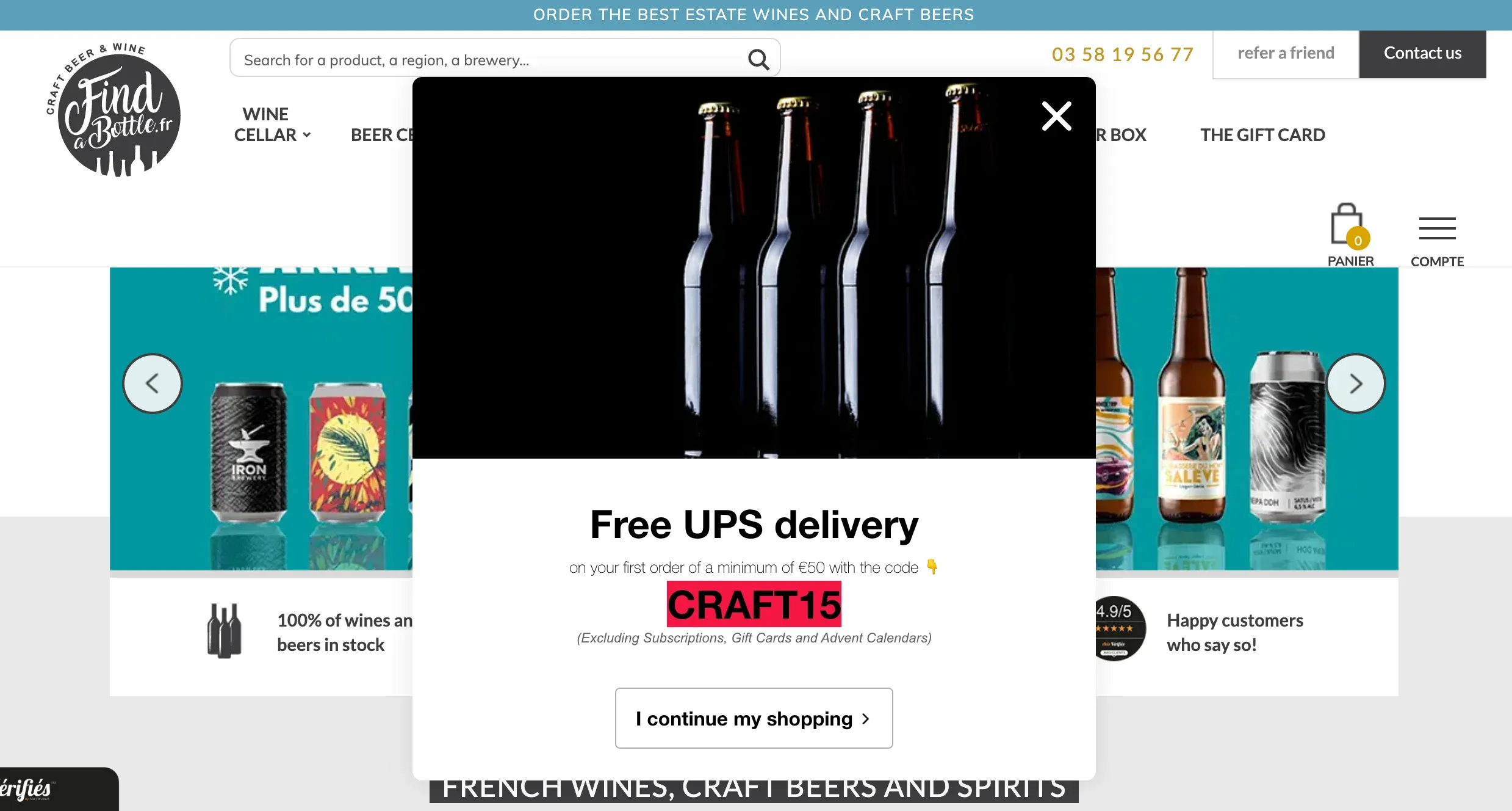 popup form with discount