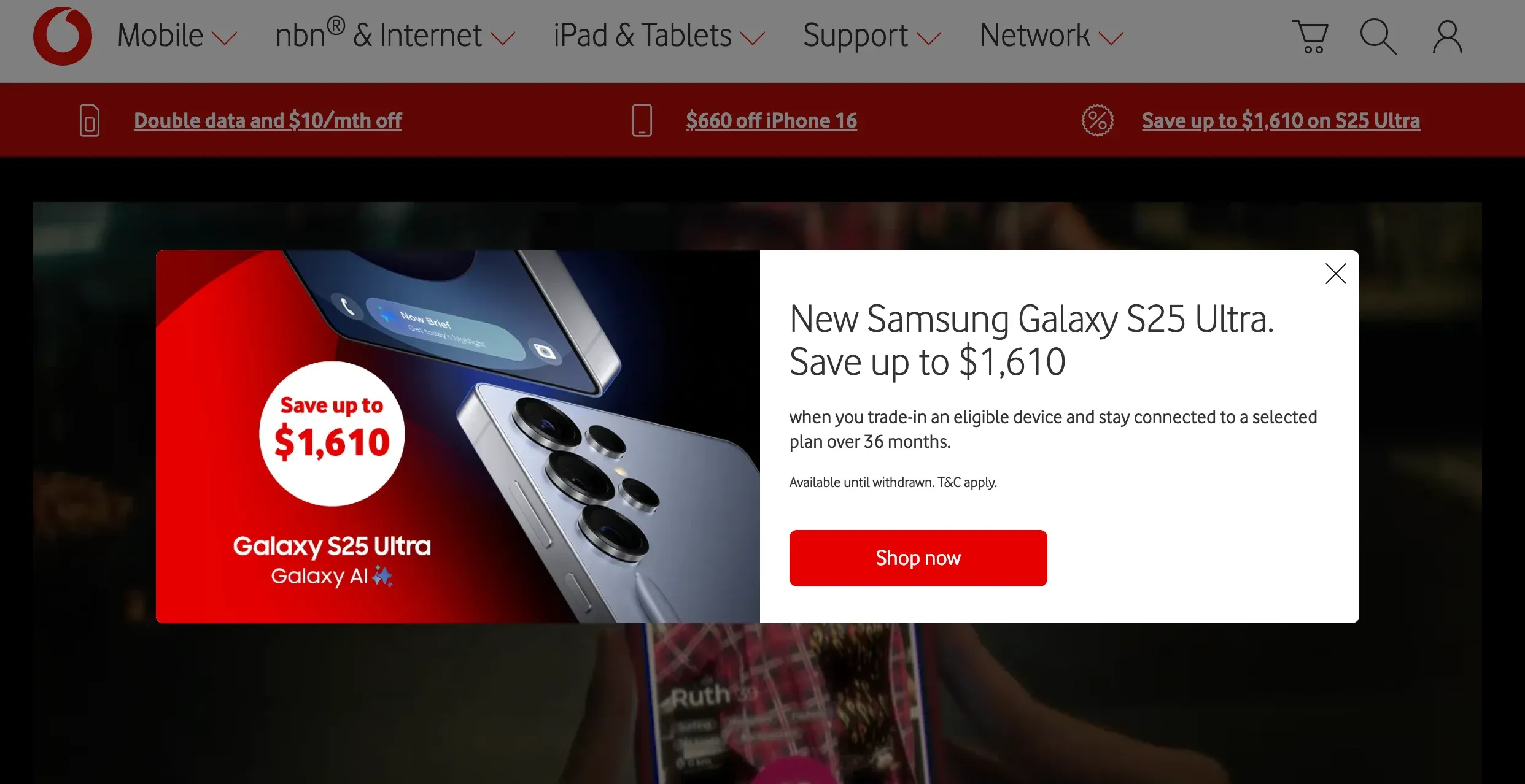 vodafone trade in campaign