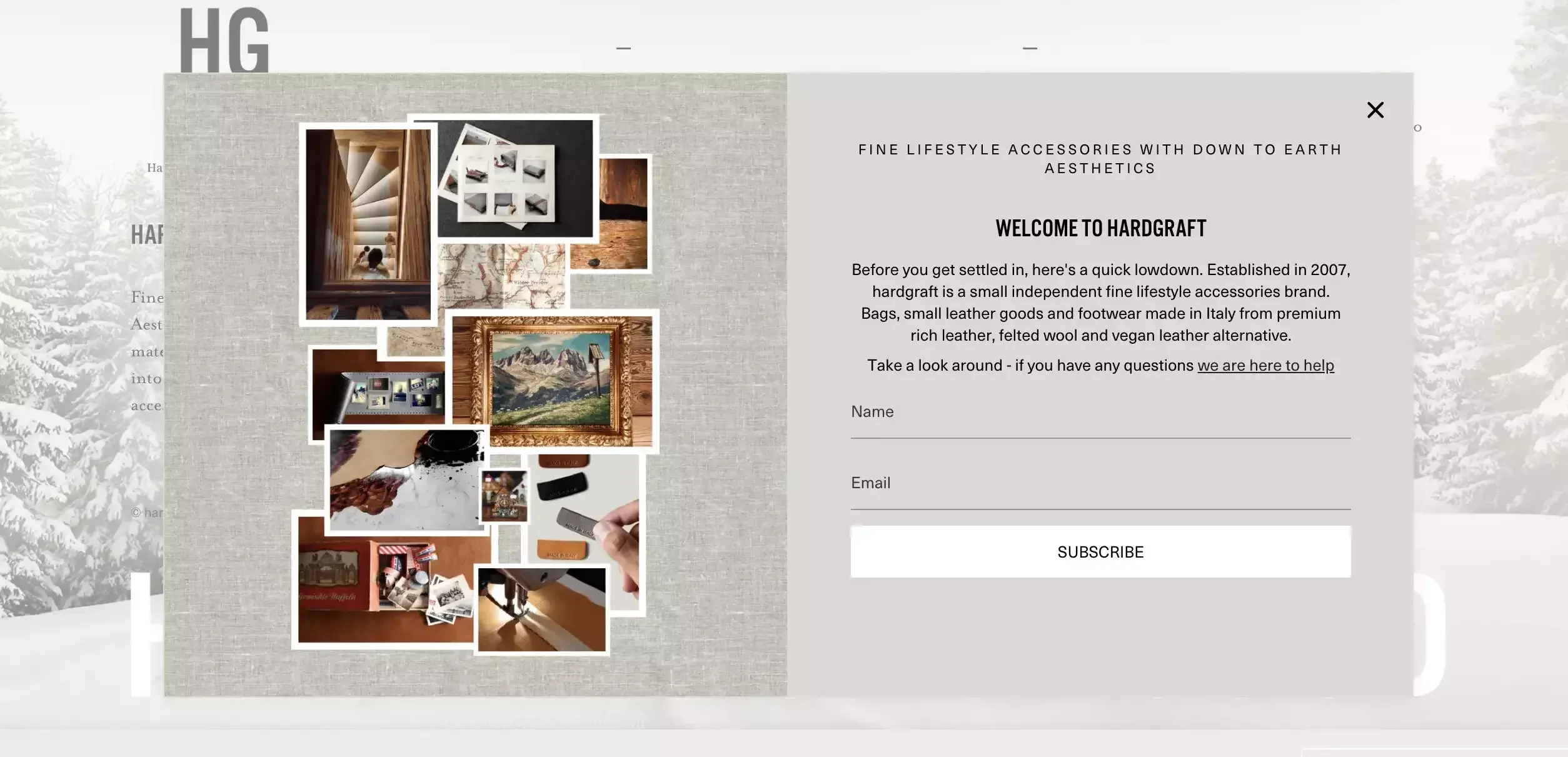 beautiful website popup design and style