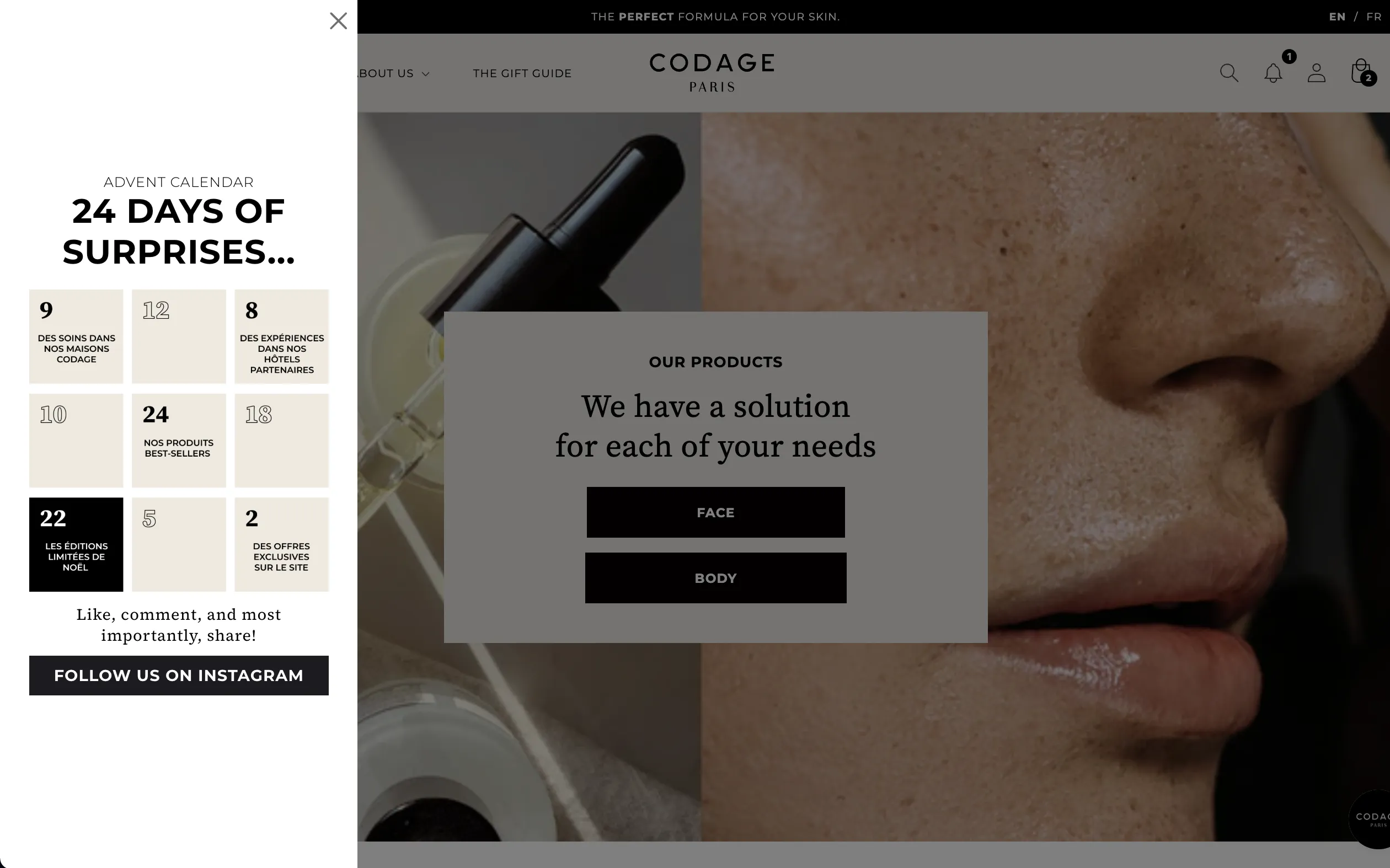 advent calendar campaign