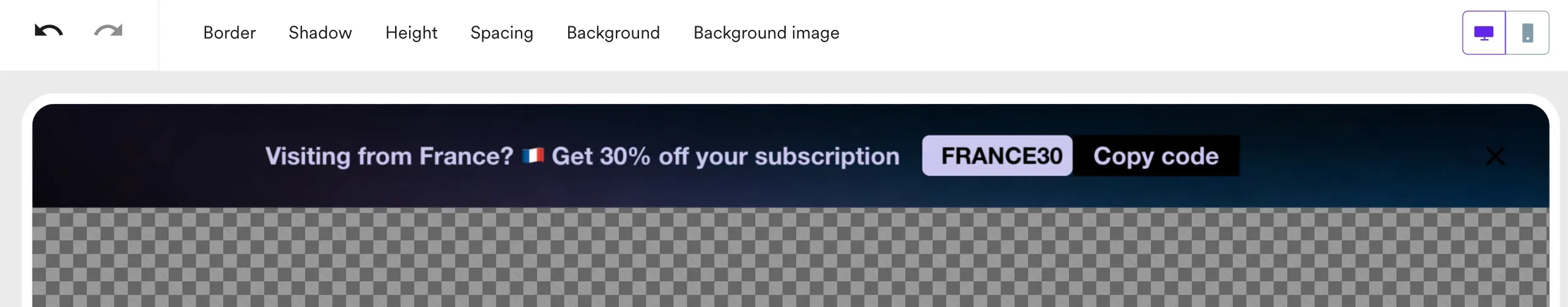 final version of localized pricing bar