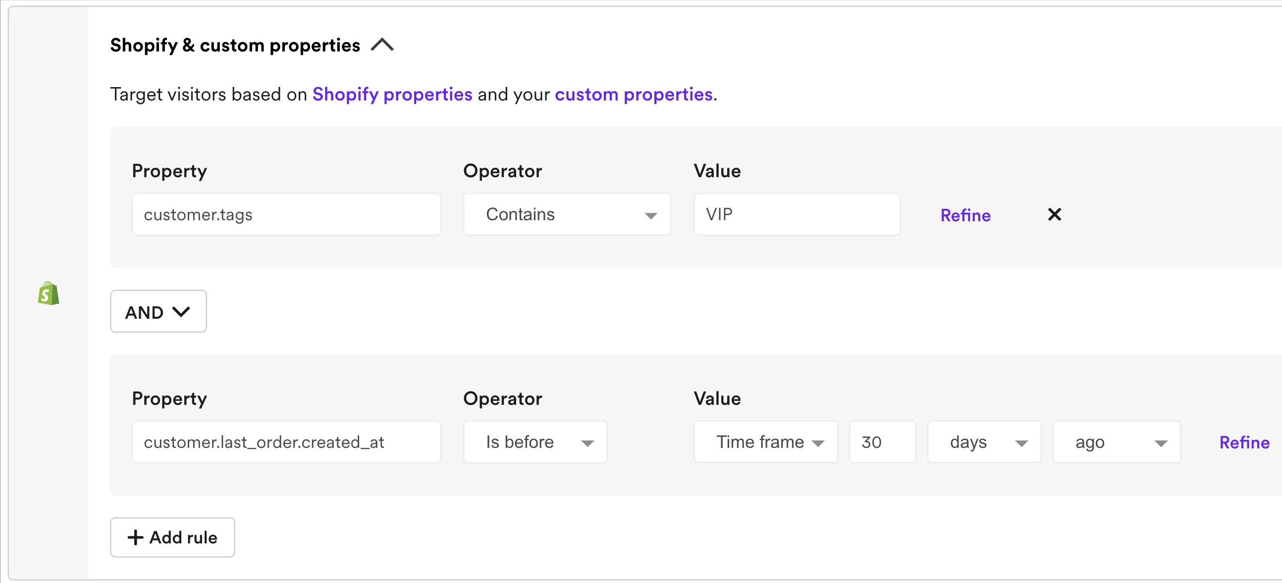 popup personalization for shopify