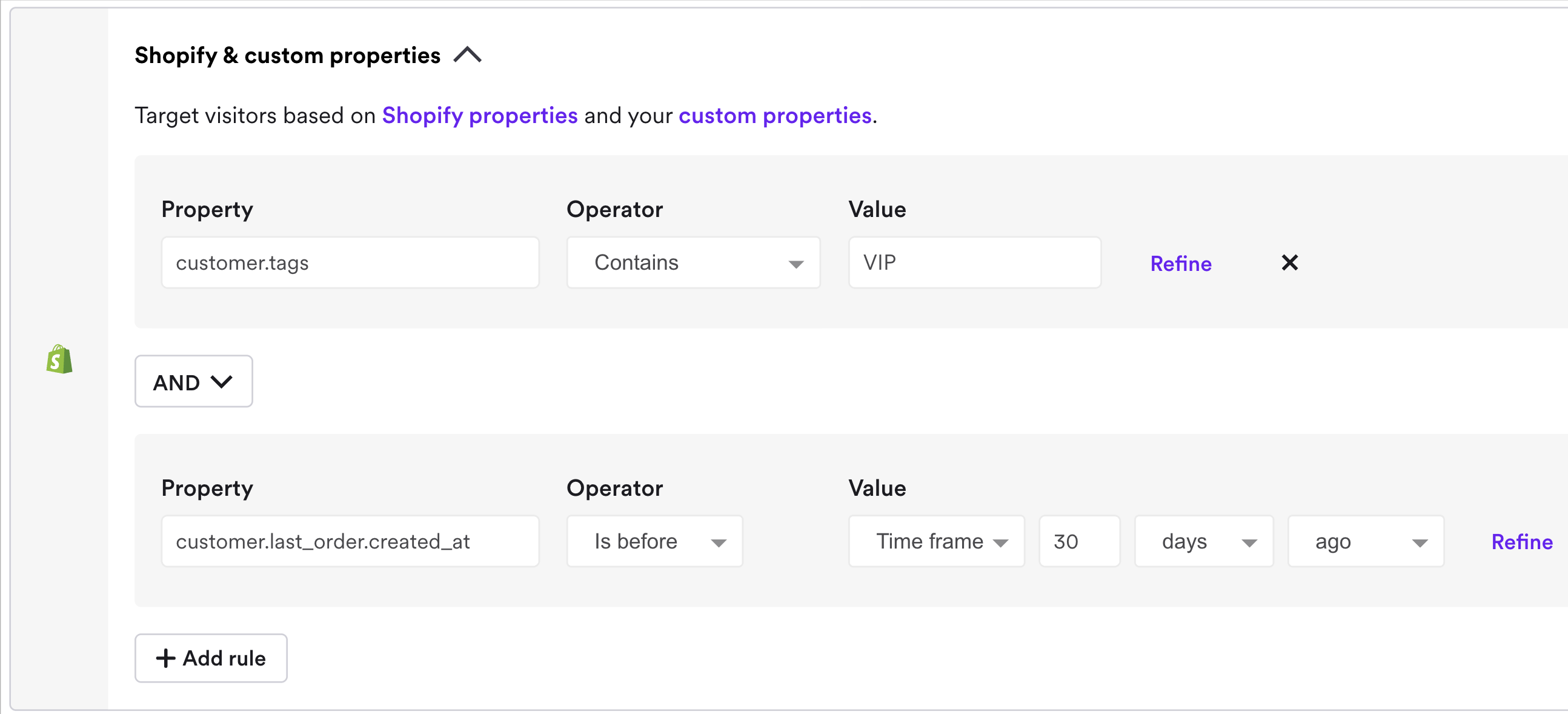 popup personalization for shopify