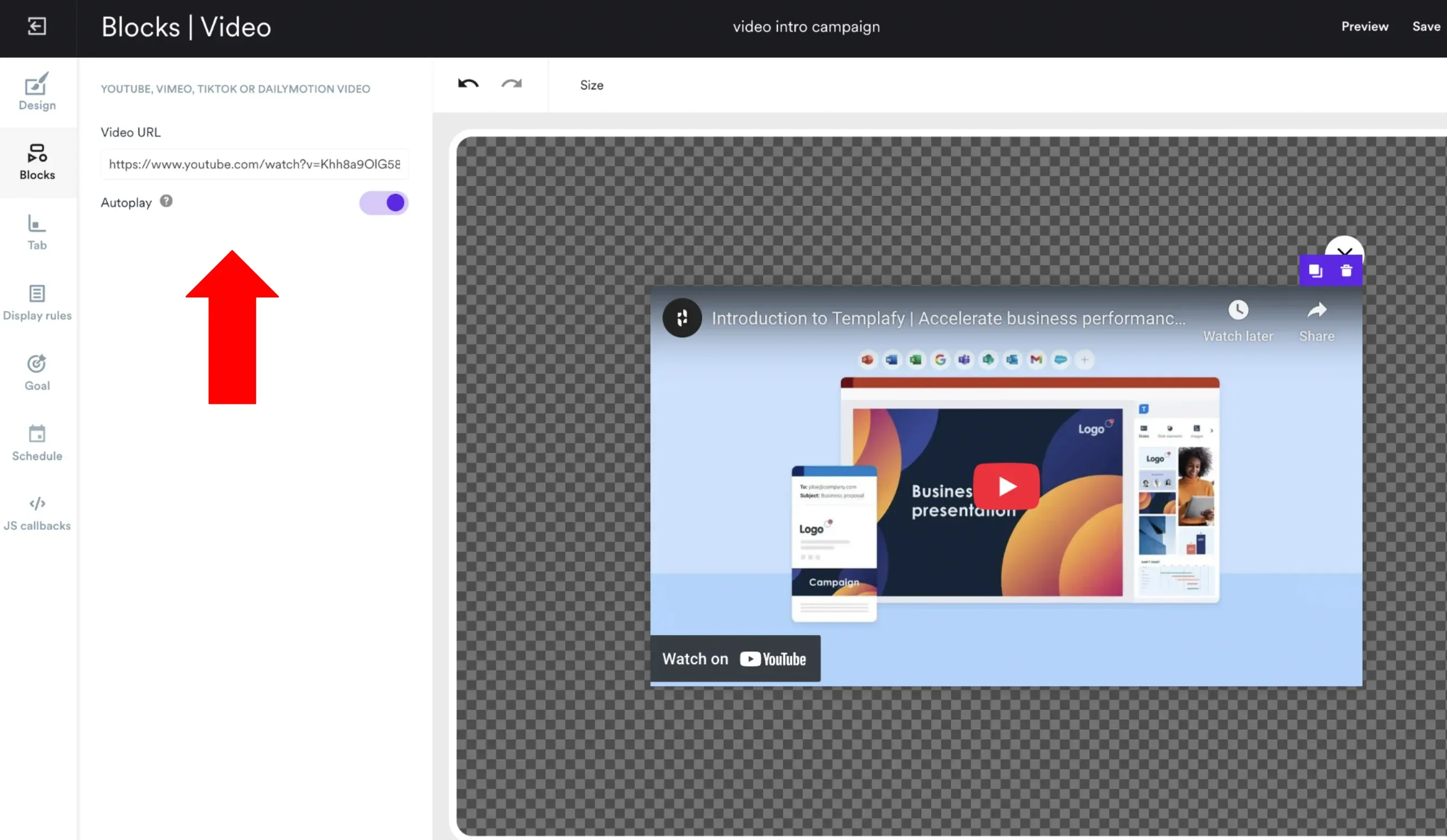 adding video link