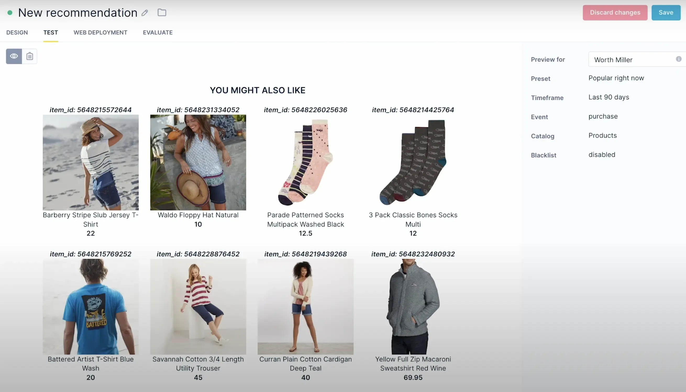 product recomendation bloomreach