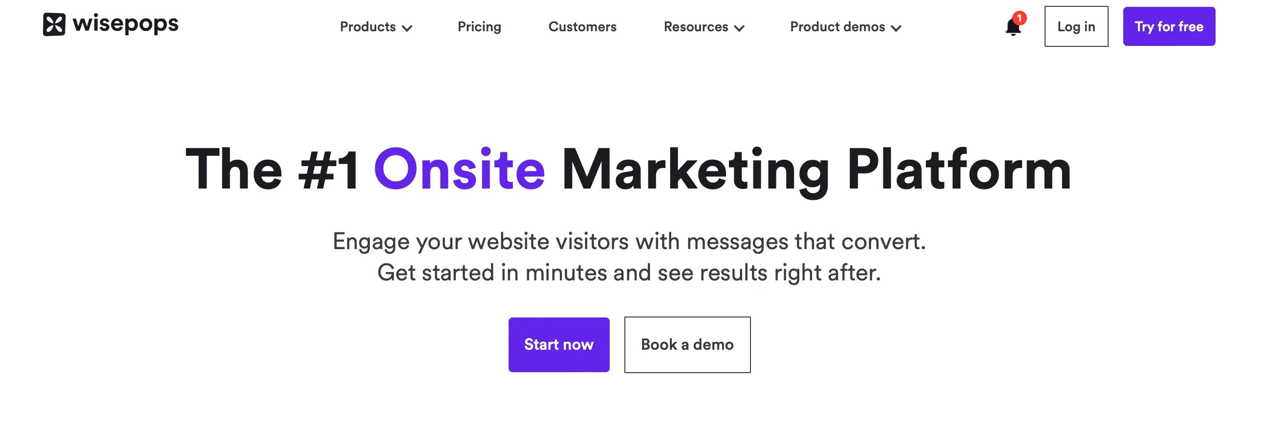 homepage heading experiment version ii