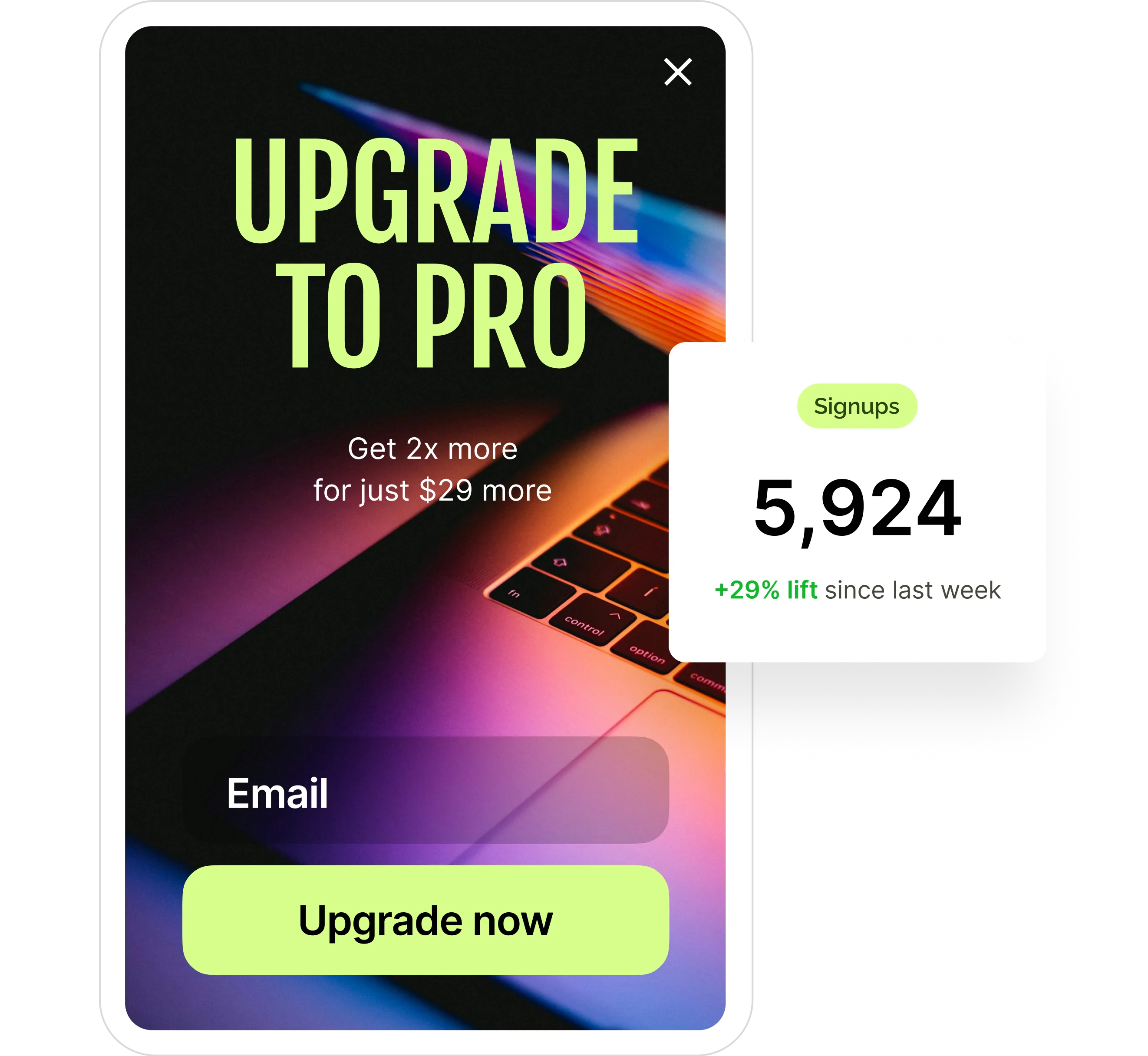 Wisepops onsite campaigns for B2B SaaS