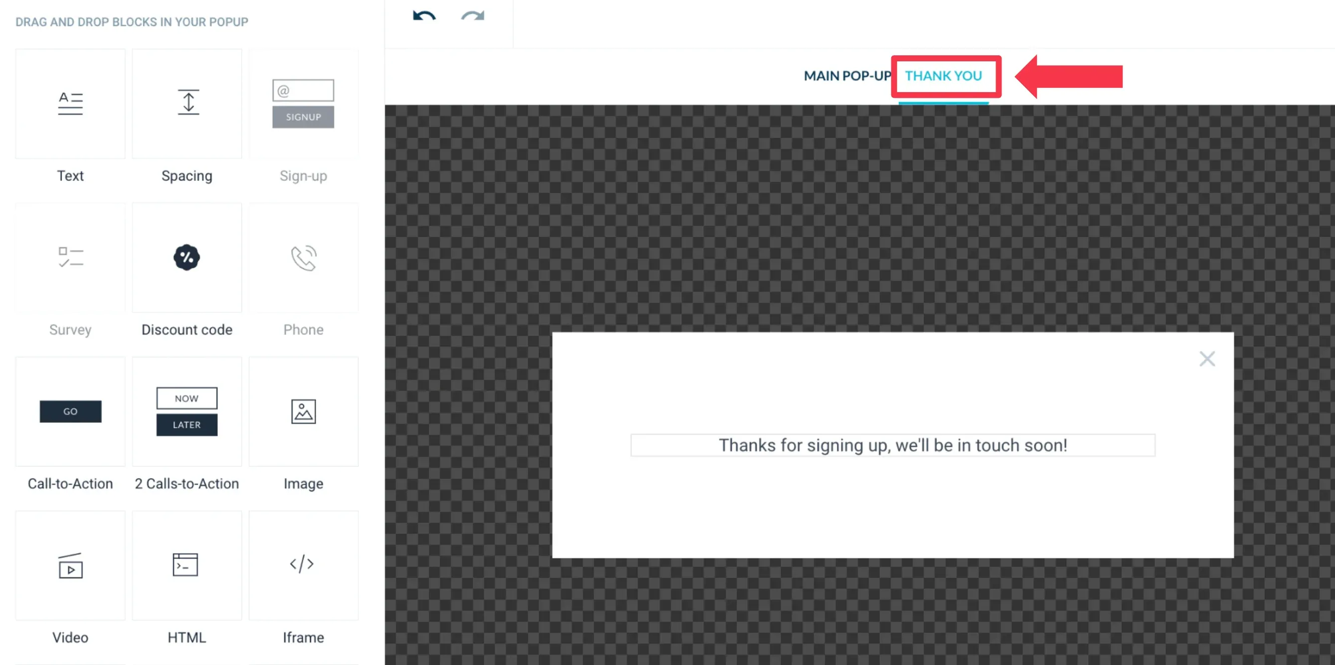 wisepops popup editor