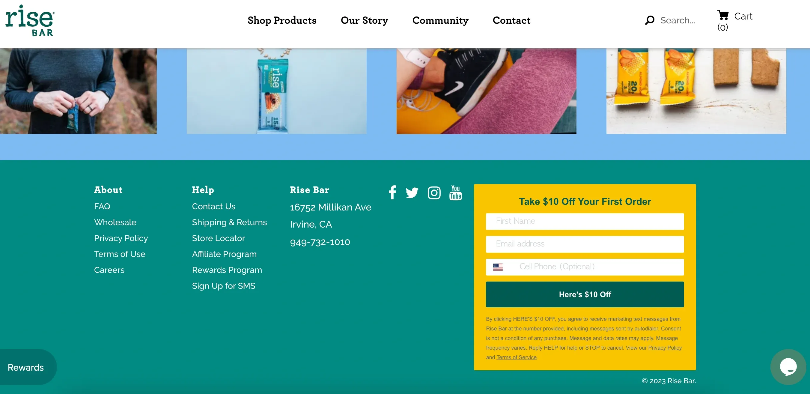 embedded form to collect emails
