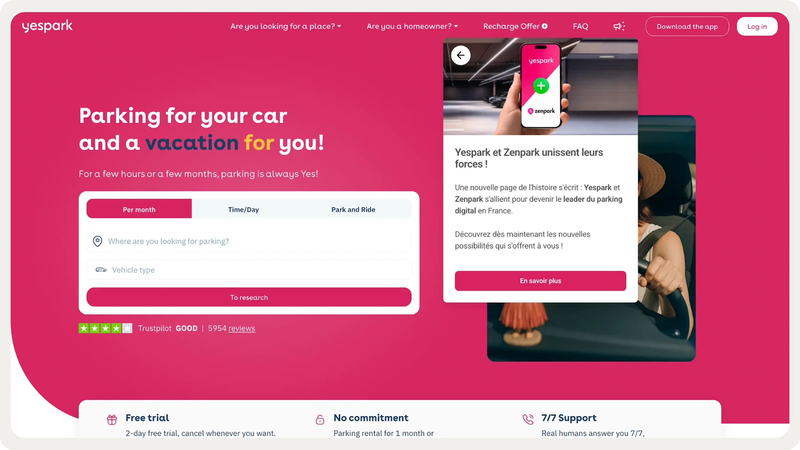yespark notifications