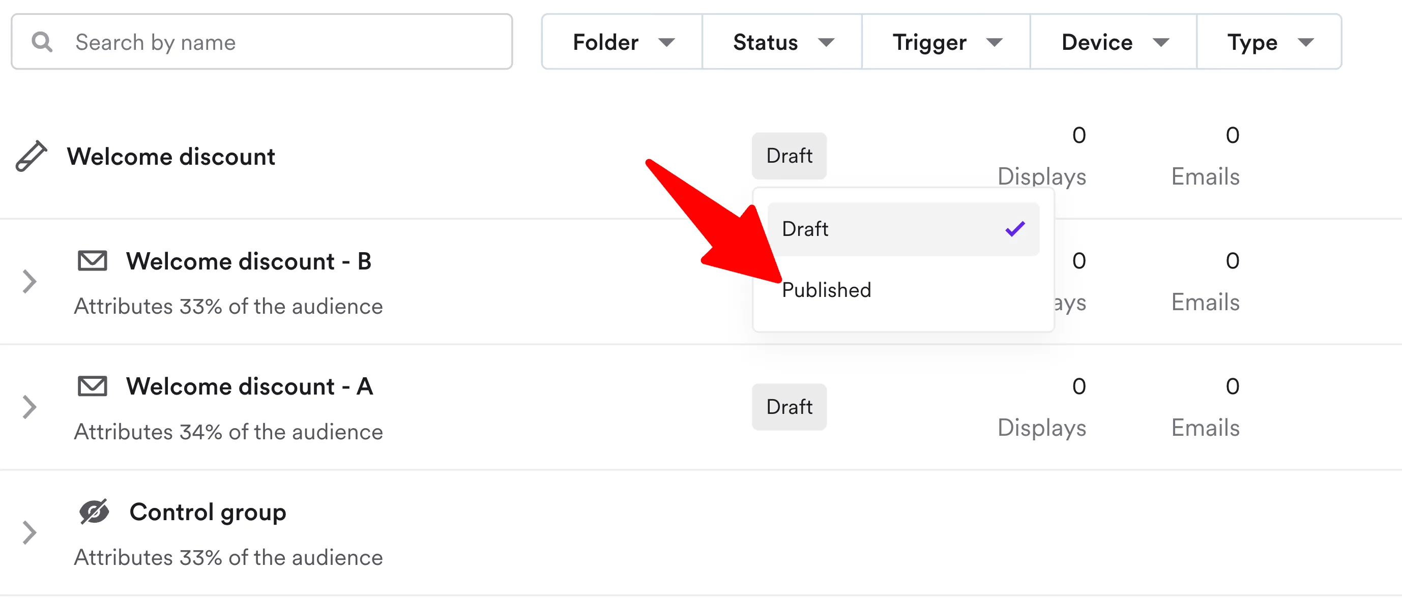 how to publish shopify ab test