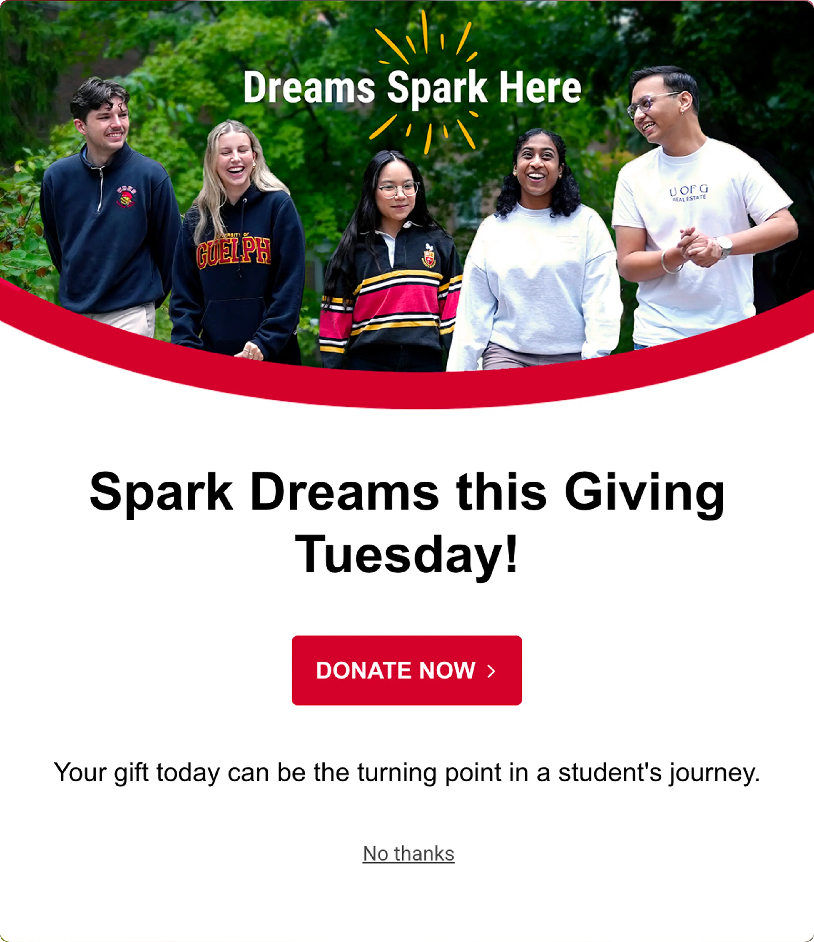 University of Guelph donations