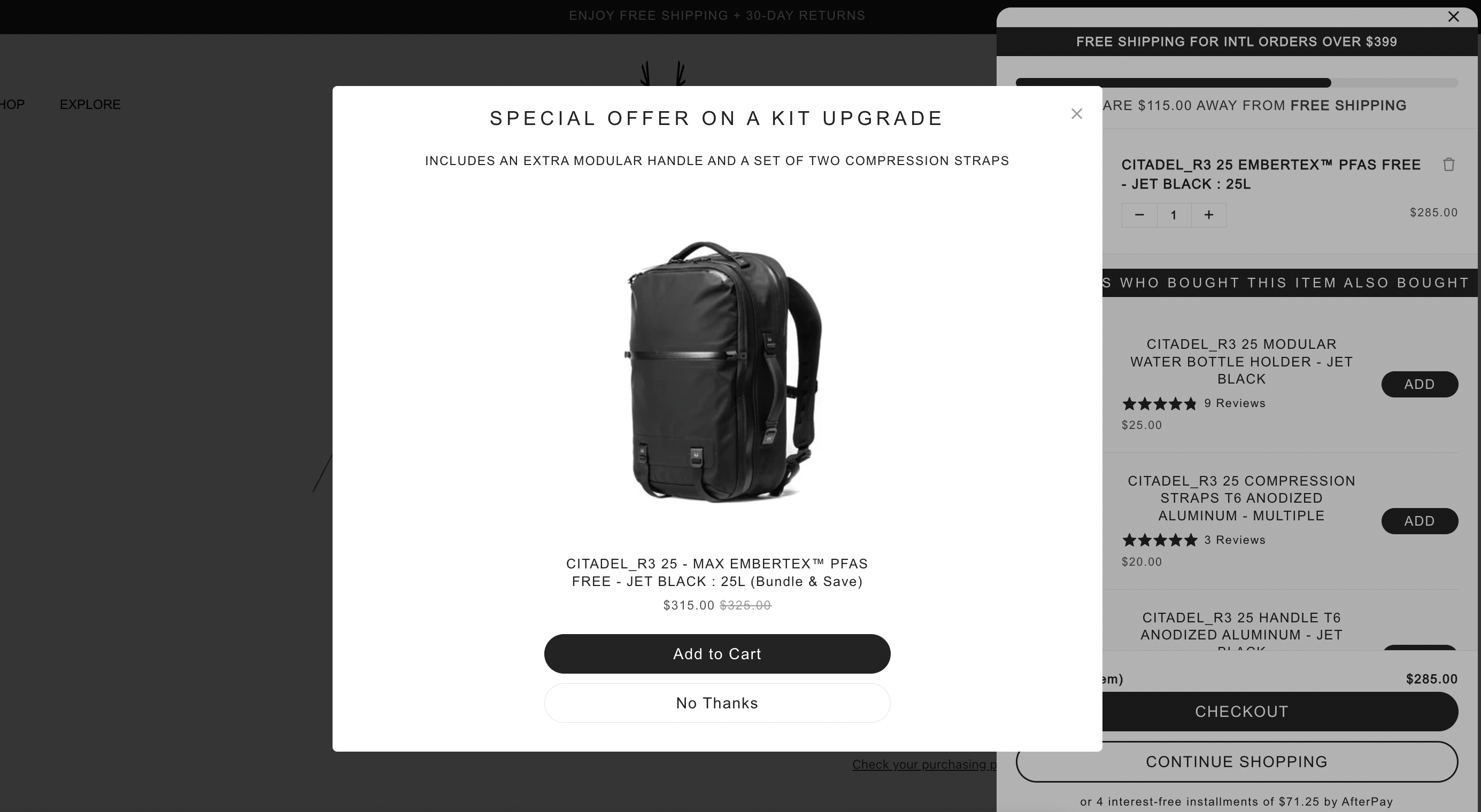 website behavior targeted popup