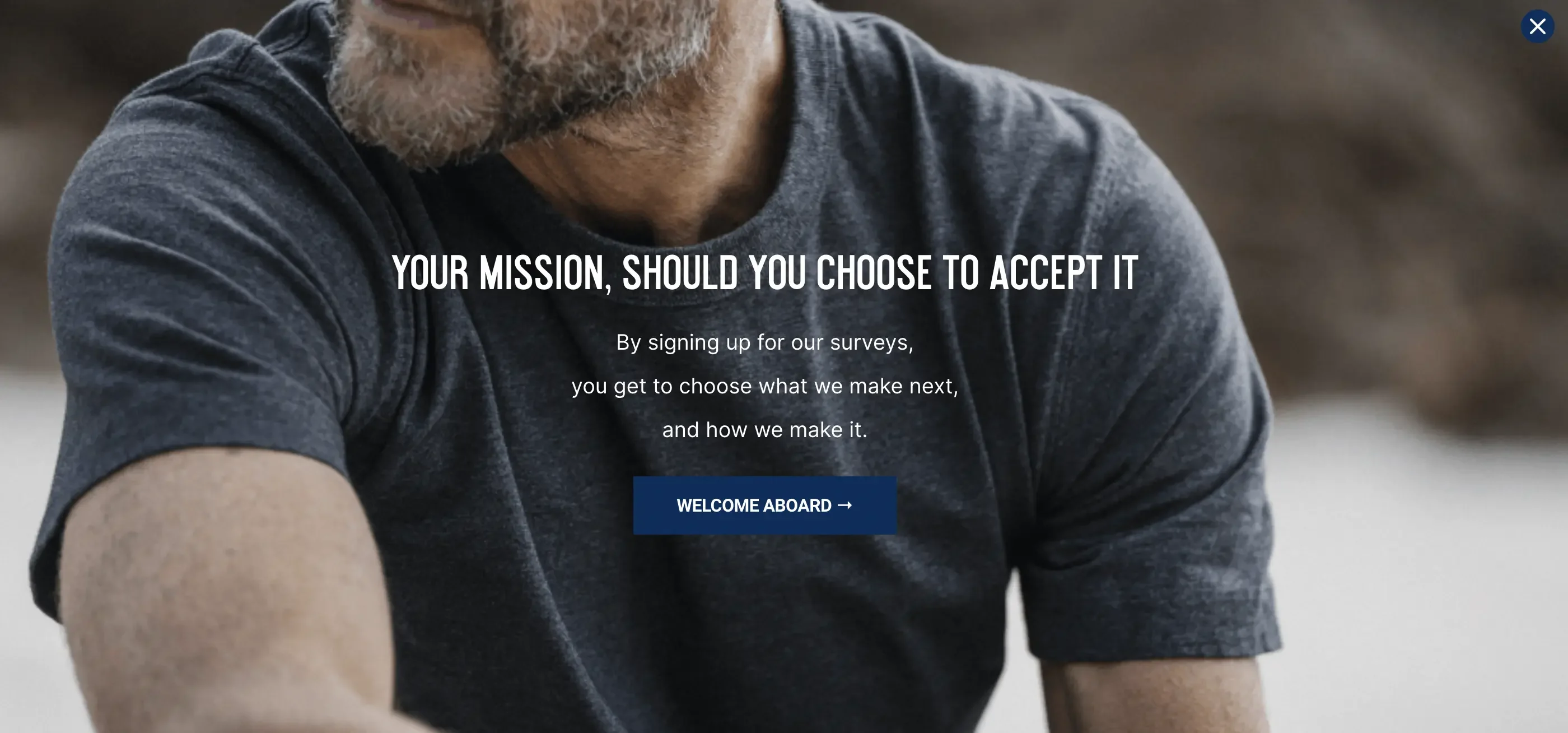 full screen popup campaign