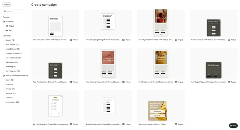 Wisepops AI product recommendations