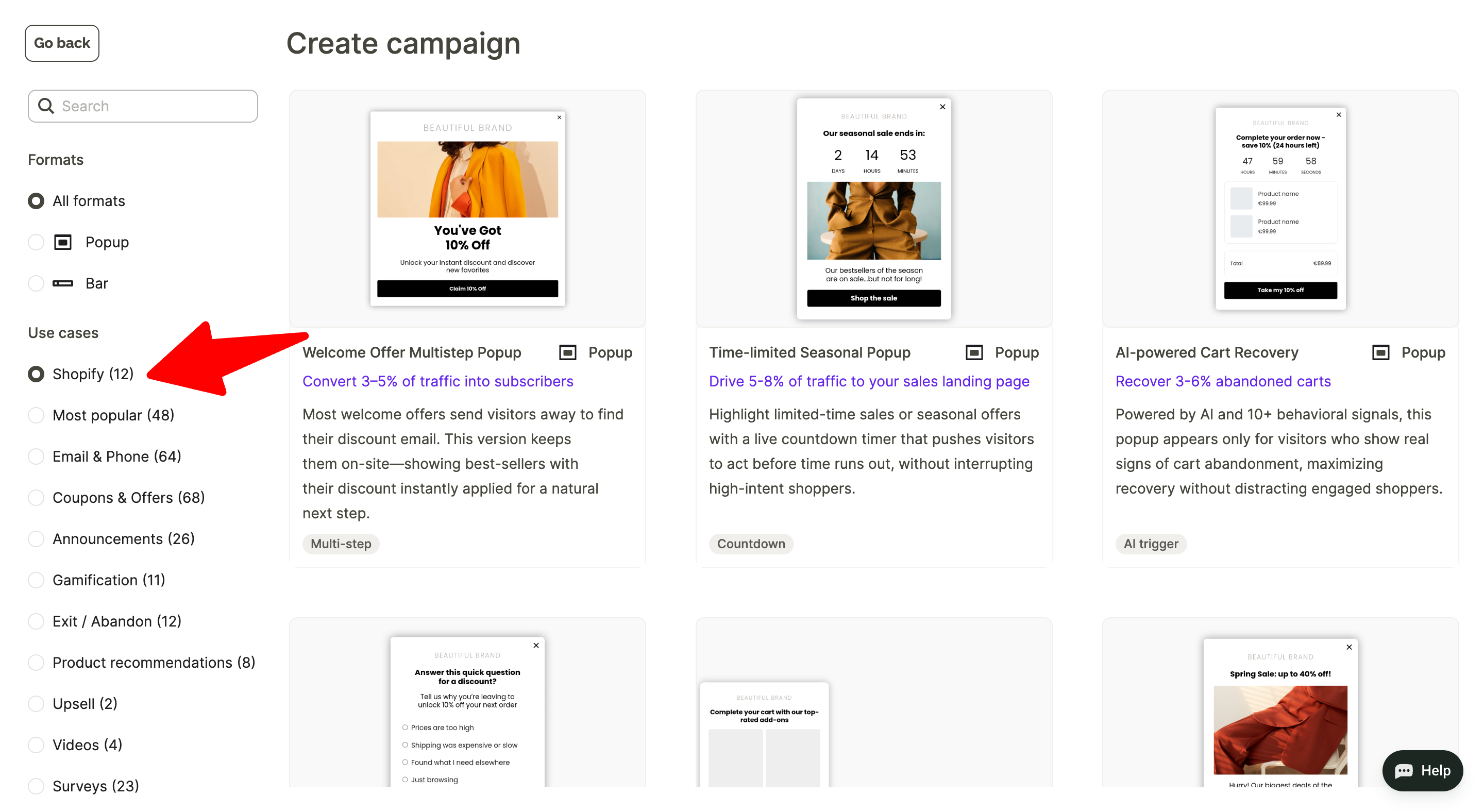 popup gallery wisepops