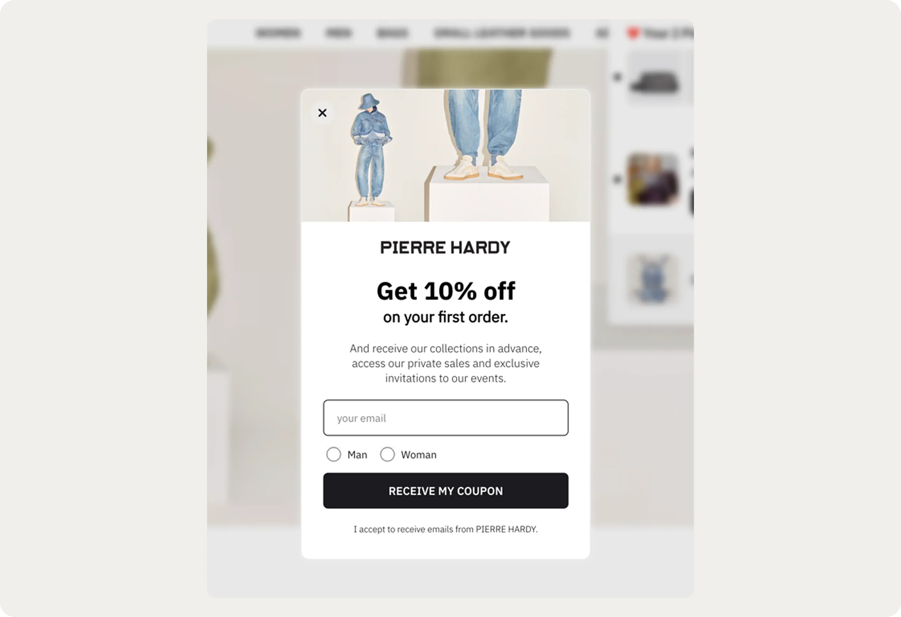 discount popup example