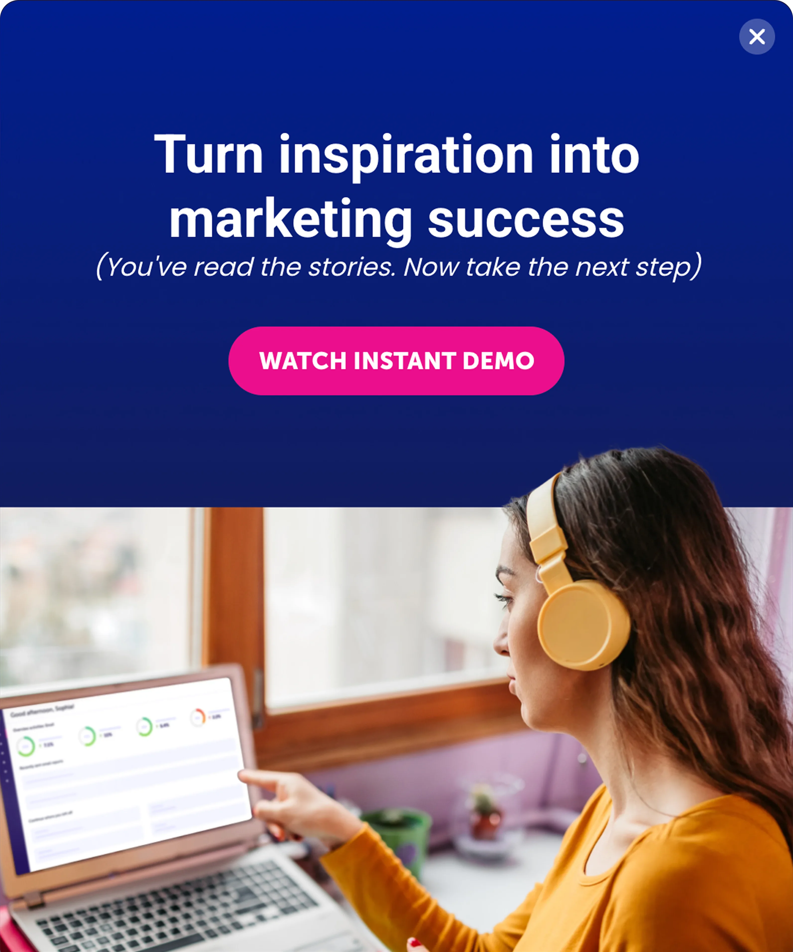 Dotdigital instant demo popup