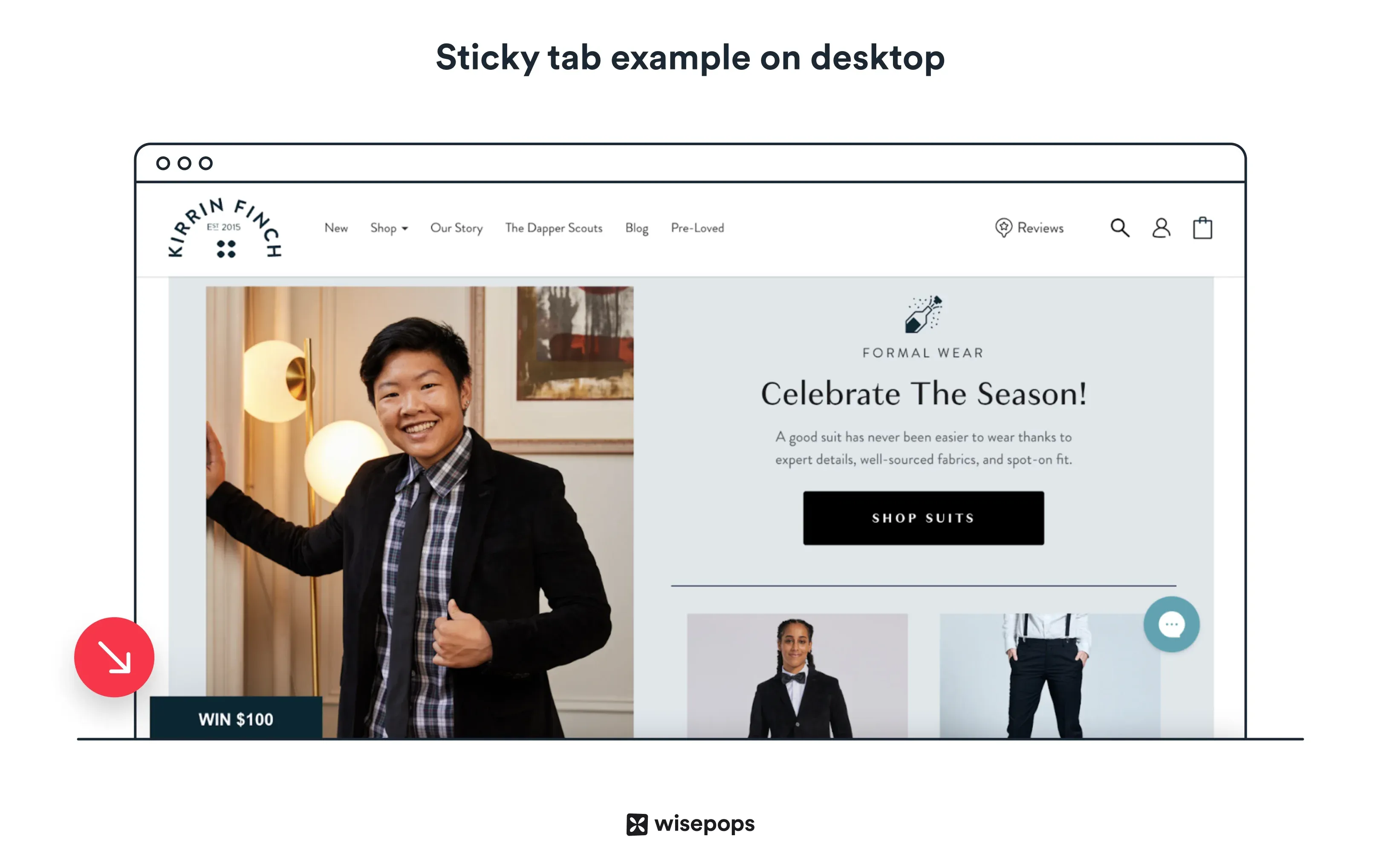 Sticky Tab Example 3