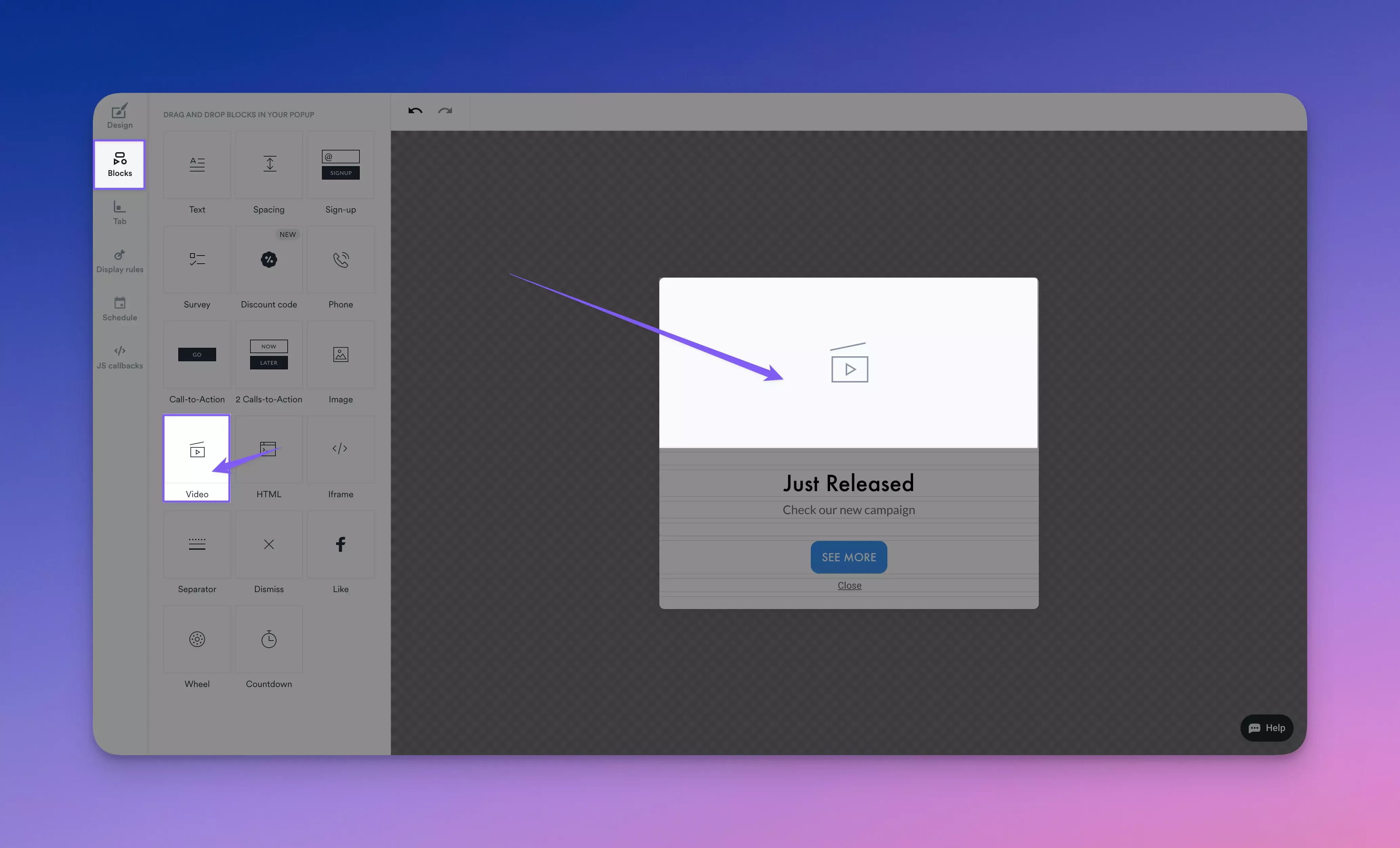 popup video wisepops