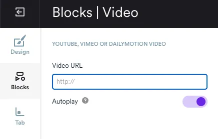 video option