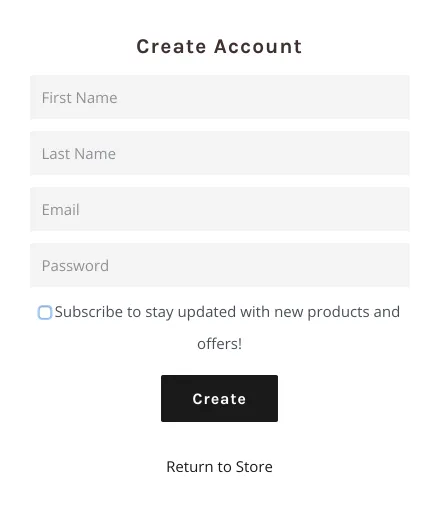 Newsletter form with additional consent field