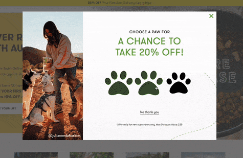popup example gif