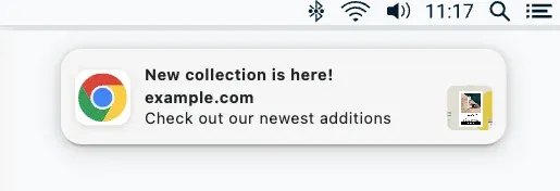 push notification with new collection
