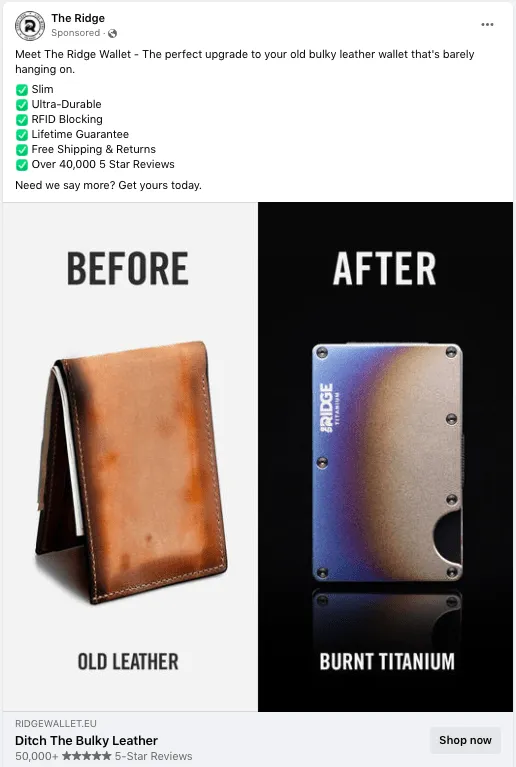 facebook ad example