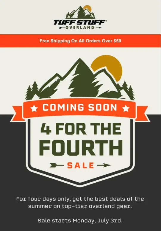 flash sale email