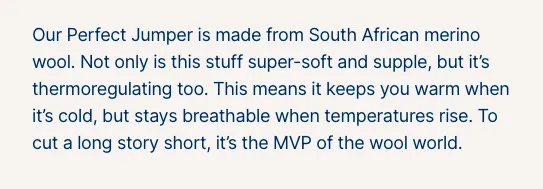 Asphalte product description example