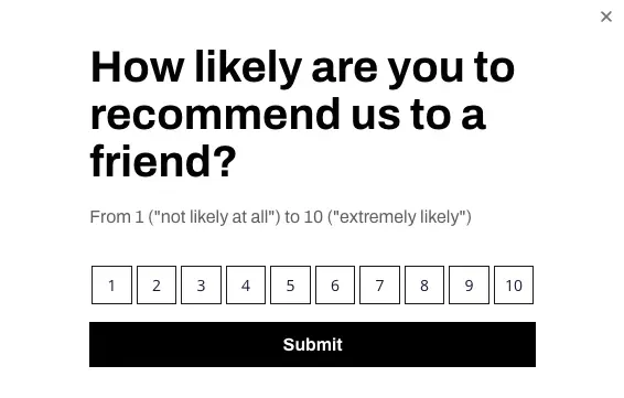 nps popup
