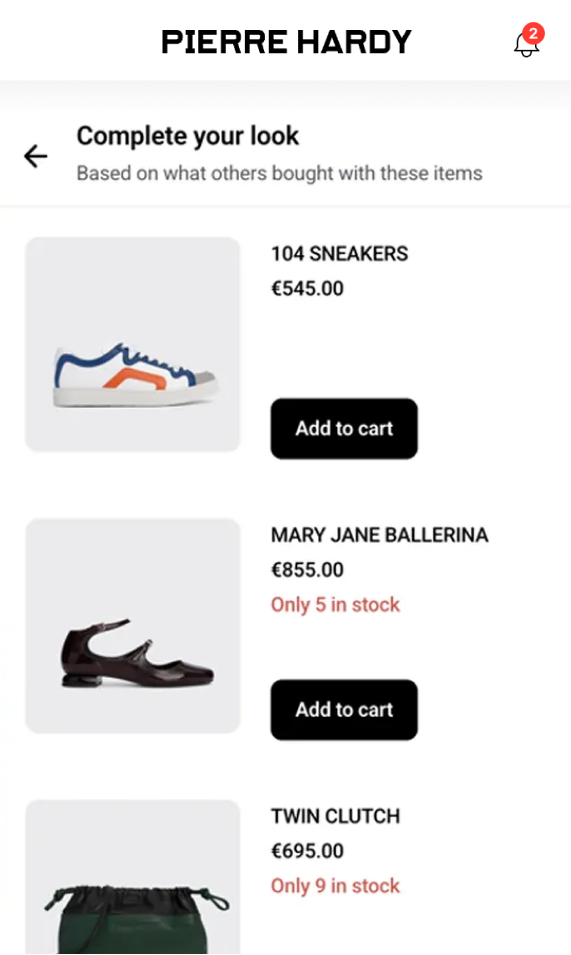 AI product recommendations