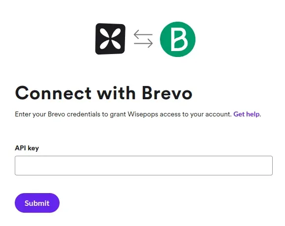 integrating brevo and wisepops