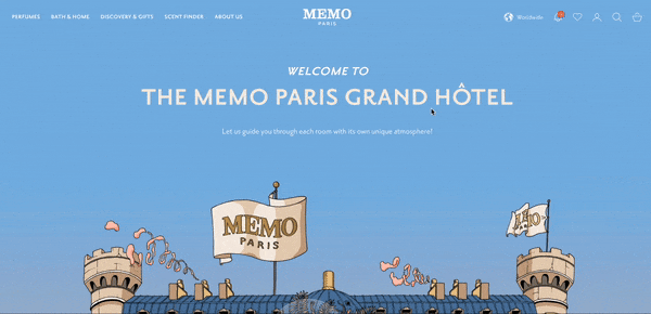 onsite notifications on website