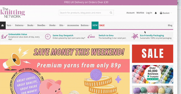 onsite notifications on the knitting network