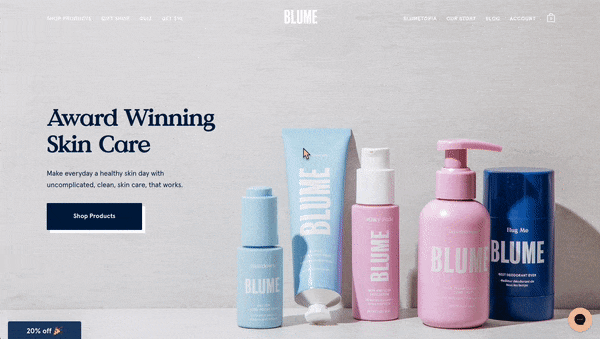 popup with tab