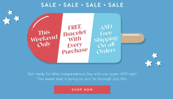 Holiday sales promotion example