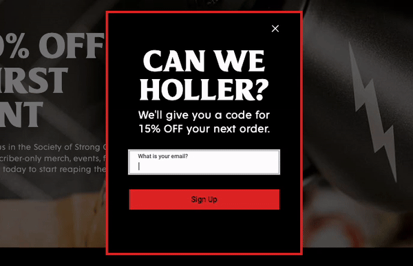 multi step popup in action