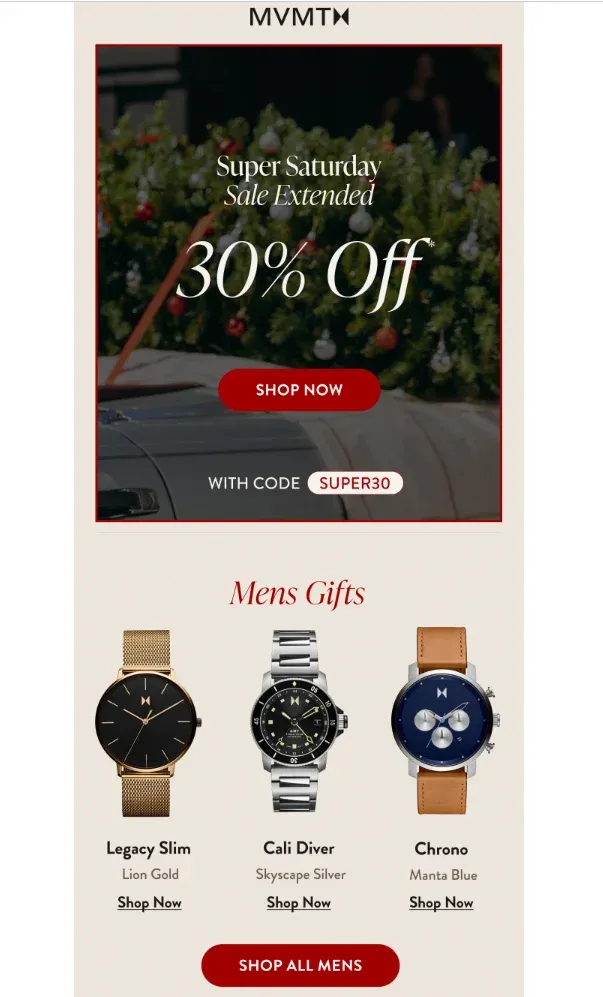 promo email