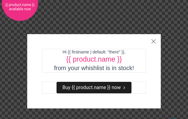 dynamic content in black friday popups for personalization