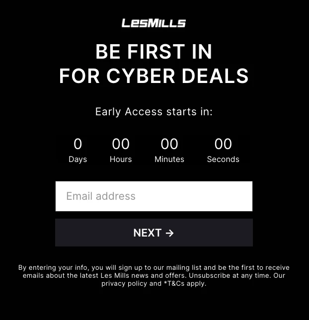 October Awareness Sign Ups popup (UK)