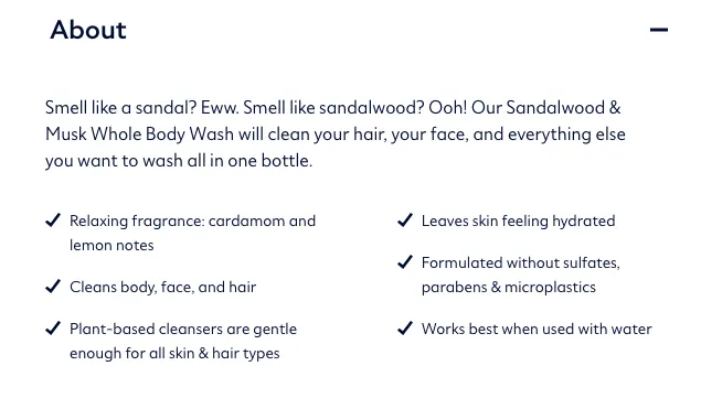 Dollar Shave Club ecommerce copywriting
