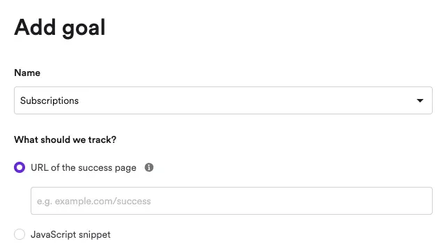goal tracking onsite notifications