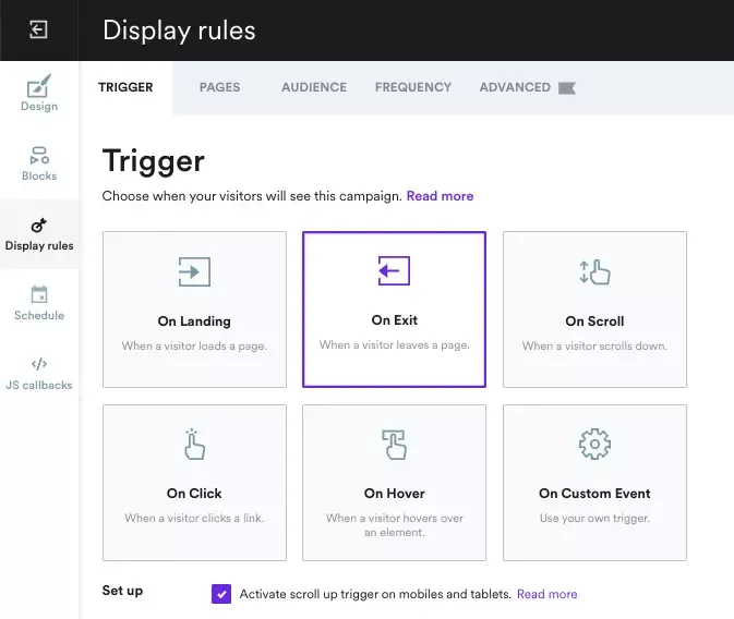 exit intent technology