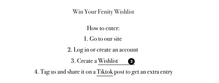 wishlist contest