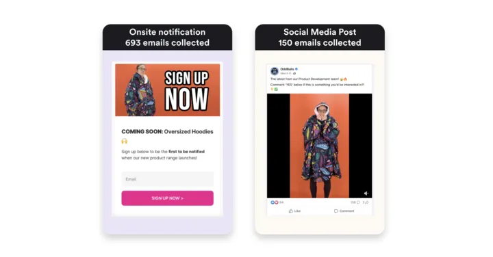 onsite notification vs facebook post