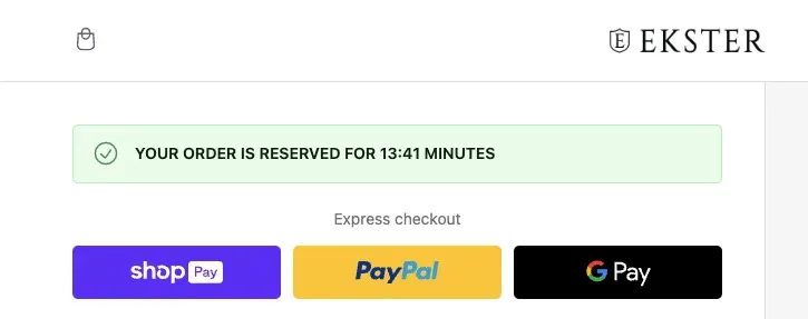 countdown on shopify checkout